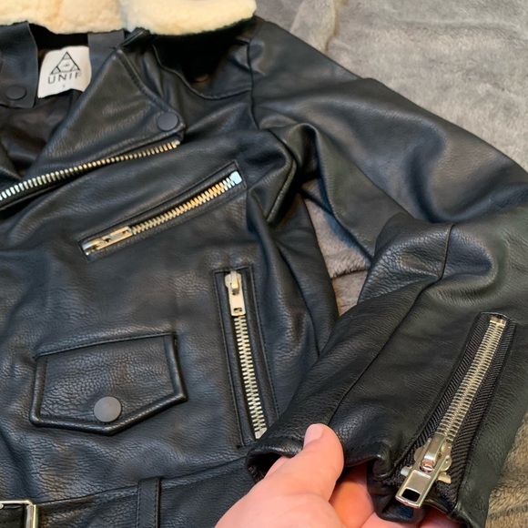 UNIF Avihater Faux Black Leather Jacket - Picture 8 of 15